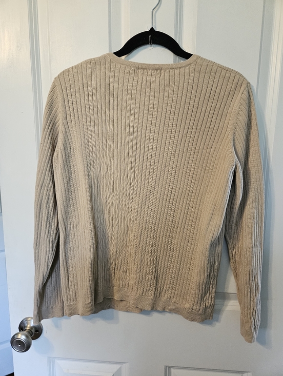 Jennifer Moore Ribbed Button-Front Cardigan - Picture 2 of 3